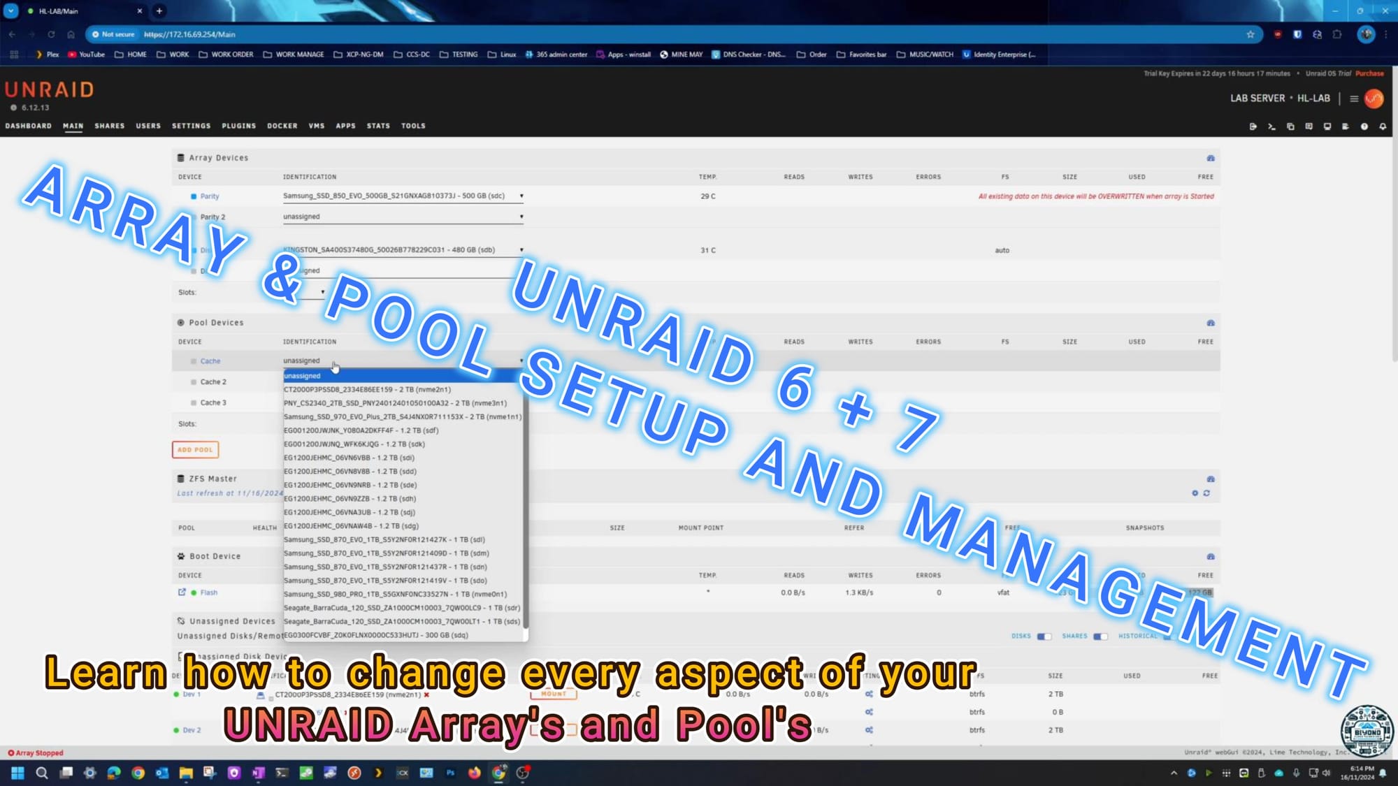 UNRAID 6 & 7 Array & Raid configurations and how to set it all up YOUR way
