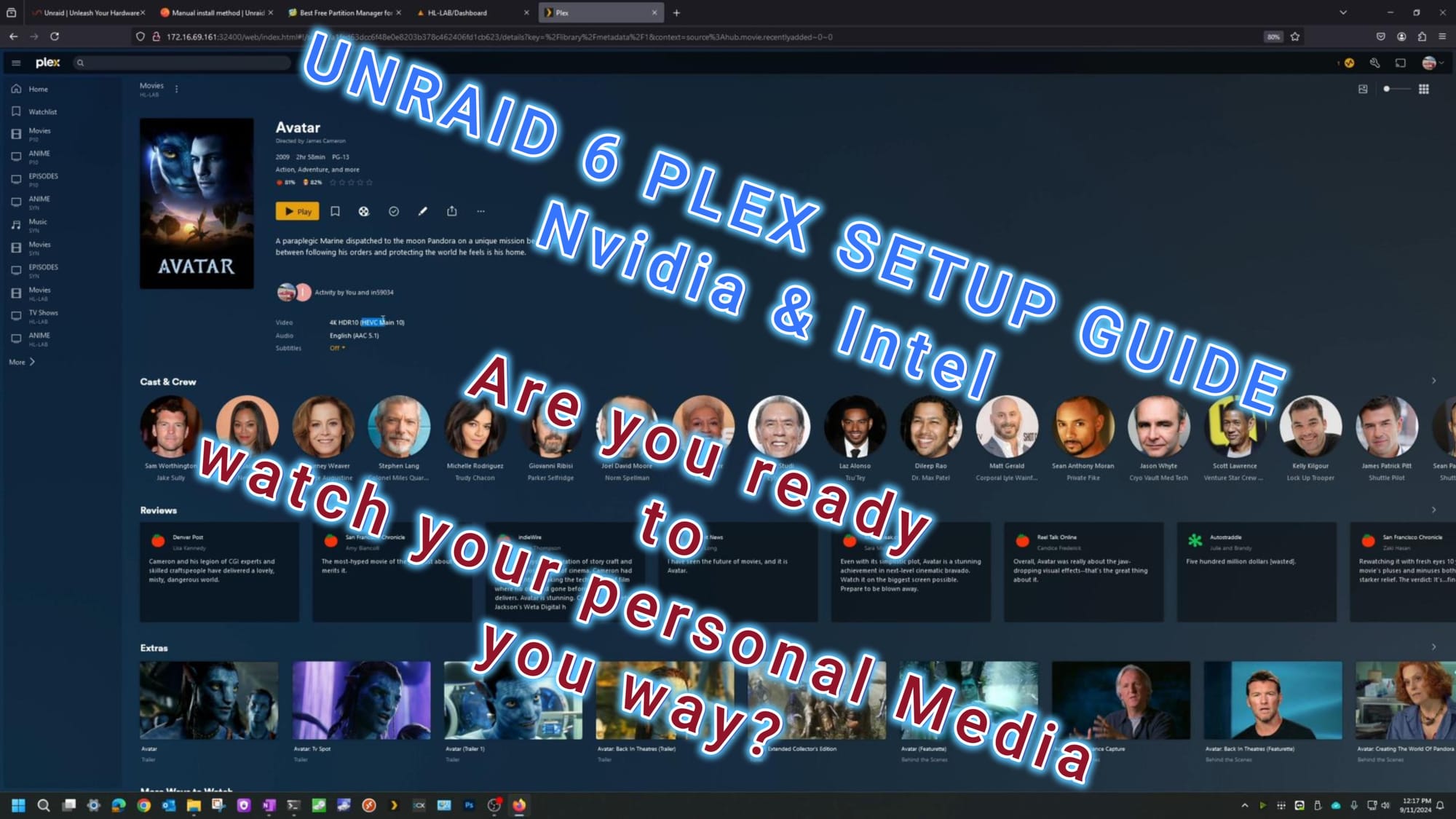 UNRAID 6+ (PLEX SETUP) Nvidia and Intel setup Guide.